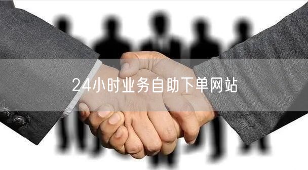 24小时业务自助下单网站