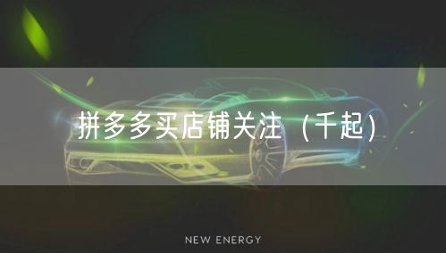 拼多多买店铺关注（千起）