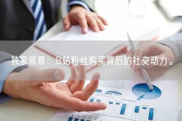 独家观察：B站粉丝购买背后的社交动力。