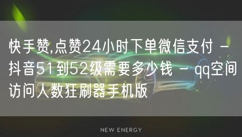 快手赞,点赞24小时下单微信支付 - 抖音51到52级需要多少钱 - qq空间访