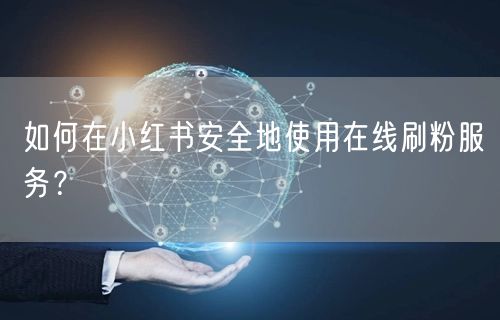 如何在小红书安全地使用在线刷粉服务？