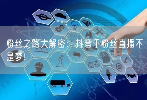 粉丝之路大解密：抖音千粉丝直播不是梦!