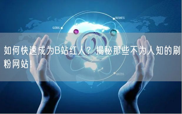如何快速成为B站红人？揭秘那些不为人知的刷粉网站！