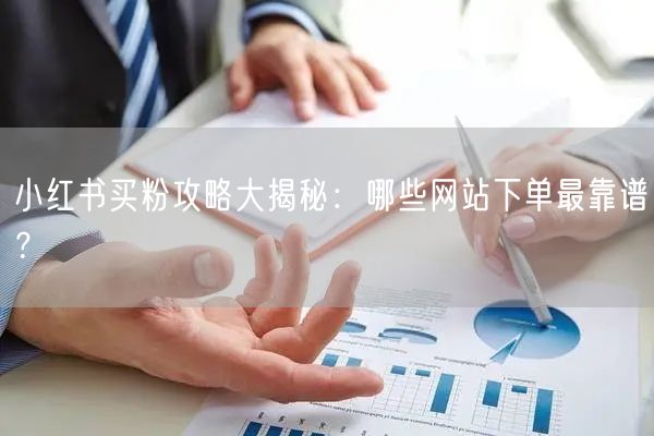 小红书买粉攻略大揭秘：哪些网站下单最靠谱？